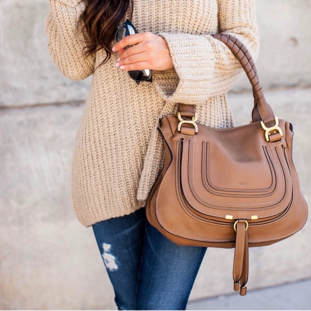 Marcie Large Leather Satchel